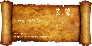 Kura Márk névjegykártya